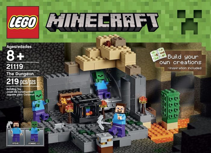  LEGO Minecraft 21119 地牢建筑套装 19.86元特卖，原价 24.99元