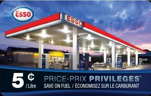  Ebay.ca网店促销，Esso Price Privileges Card 省油卡-省$0.05/升，满75元立减20元！