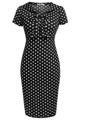  ANGVNS 女款短袖连衣裙 20.21元特卖（两种颜色可选），原价 30.99元，包邮