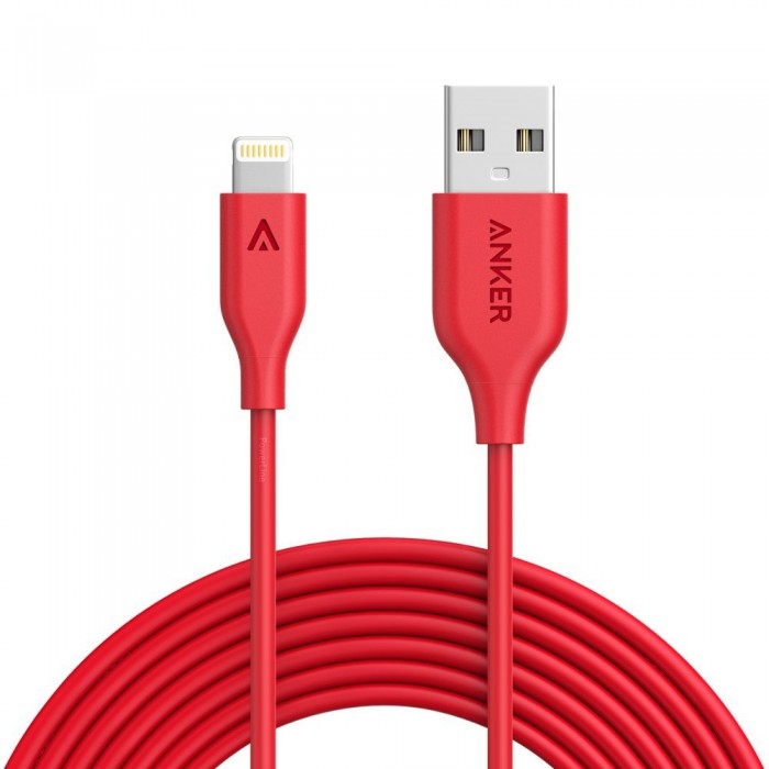  苹果MFI认证，Ankern 10英尺长度USB数据线 15.99元特卖，原价 29.99元