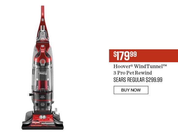  Hoover 胡佛 WindTunnel 3 Pro 系列宠物版直立式吸尘器6折 179.99元限时特卖并包邮！额外再立减40元！