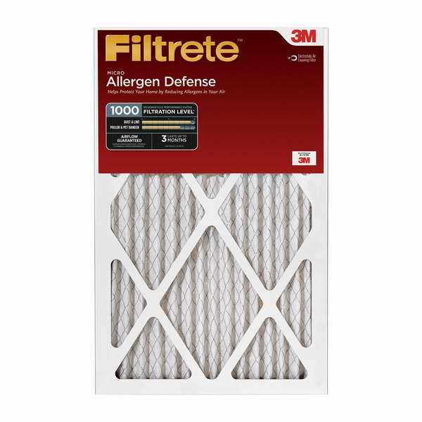  历史最低价！Filtrete MPR 1000 防过敏空调暖气炉过滤网（16x25x1英寸 2个装）5.8折起29.93元限时特卖并包邮！