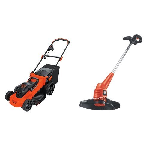  BLACK + DECKER MM2000 20英寸13安培三合一电动割草机 + ST7700 13英寸草坪修边机特惠套装7折 279.99元限时特卖并包邮！