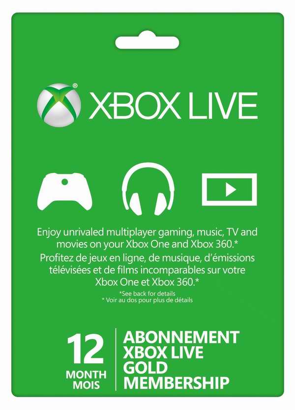  12个月Xbox Live金会员年卡 49.99元限时特卖并包邮！3个月季卡6折 14.99元特卖！