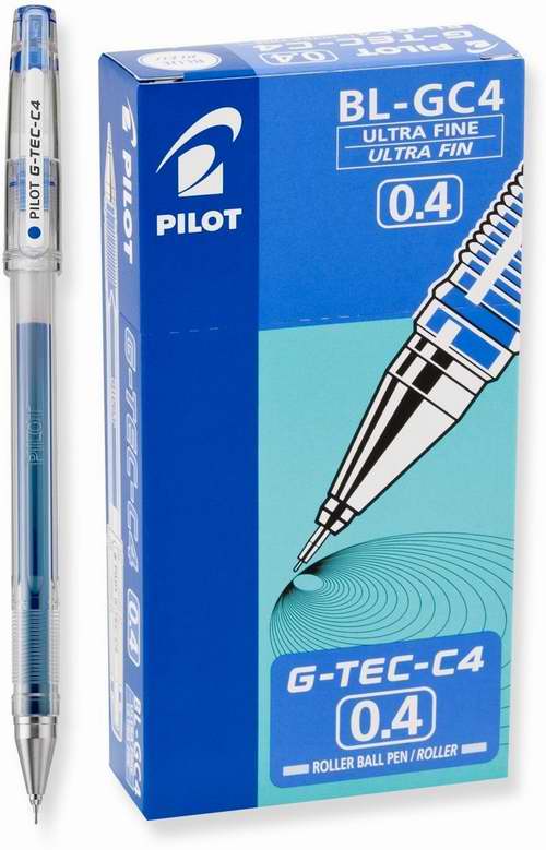  Pilot G-Tec-C Gel 蓝色超细签字笔12支装2.1折 8.73元特卖！