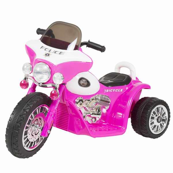  Rockin' Rollers 儿童粉红迷你三轮警用电动摩托车5.5折 79.42元限时特卖并包邮！