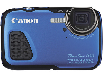  深潜25米还带GPS！Canon 佳能 PowerShot D30 12.1MP 户外三防数码相机6.1折 214.99元限时特卖并包邮！