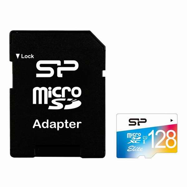  Silicon Power UHS-1 Class 10 128GB 高速 MicroSDXC 闪存卡，带SD卡转换器3折 42.49元限量特卖并包邮！