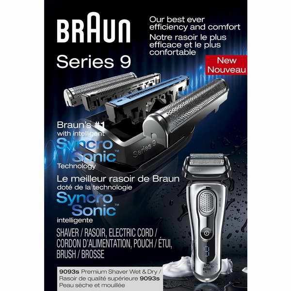  Braun 德国博朗 顶级9系 9093s 旗舰级干湿两用剃须刀 219.99元限时特卖并包邮！