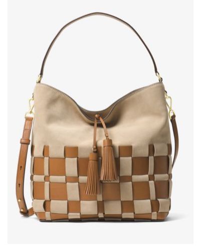  今日降价单品！Michael Kors Vivian 女士大号橡果色单肩流浪包4.5折 215.1元限时特卖并包邮！