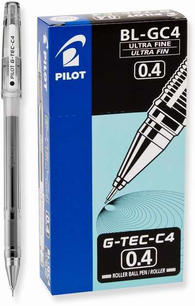  历史最低价！Pilot G-Tec-C Gel 黑色超细签字笔12支装2.2折 6.96元限时特卖！