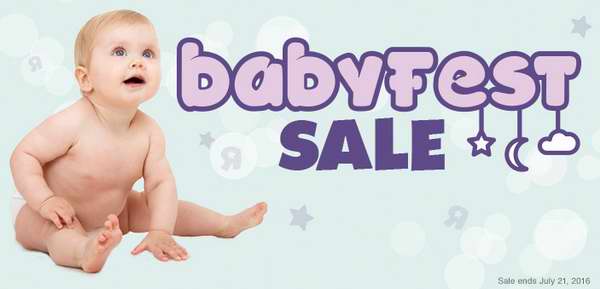  Babies R Us BabyFest特卖会精选大量婴幼儿用品、玩具等5折起特卖，额外立减10元！