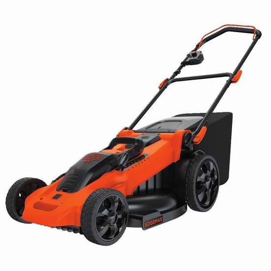  BLACK + DECKER CM2040 20英寸40伏无绳充电式三合一割草机7.5折 324.99元限时特卖并包邮！