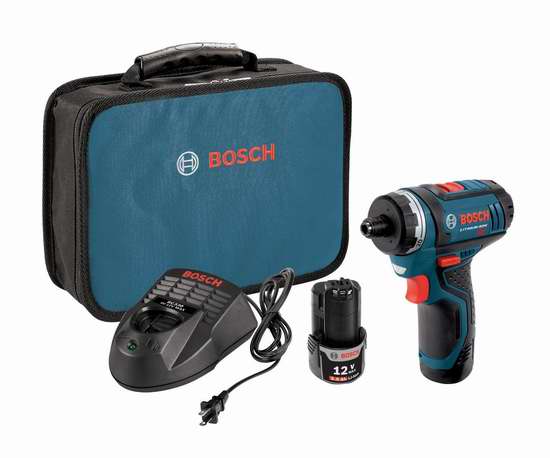  Bosch 博世 PS21-2A 12伏两速便携充电式起子机套装6.2折 99.99元限时特卖并包邮！