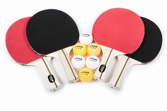  Amazon精选多款 Stiga 专业乒乓球拍、乒乓球、球网等6.7折起限时特卖！