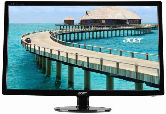  历史最低价！Acer 宏碁 S241HL Bmid 24英寸全高清宽屏液晶显示器6.5折 139.99元限时特卖并包邮！