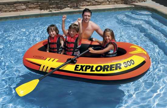  Intex Explorer 300 三人充气船4.7折 29.83加元！