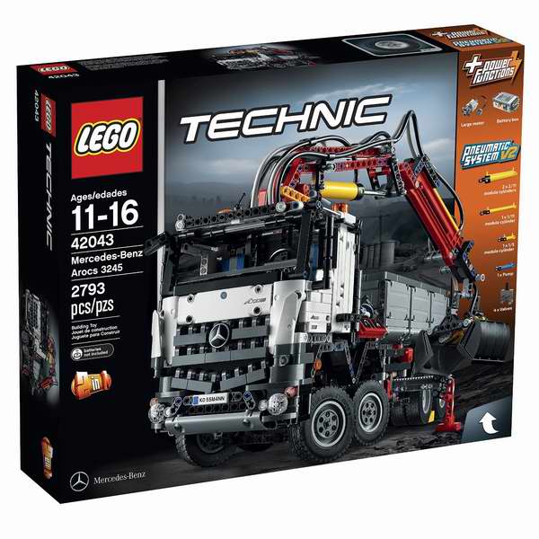  历史最低价！网购周头条：LEGO 乐高 Technic 42043 科技系旗舰 Arocs 梅赛德斯3245奔驰卡车积木套装（2793pcs）7折 189.99元限时特卖并包邮！