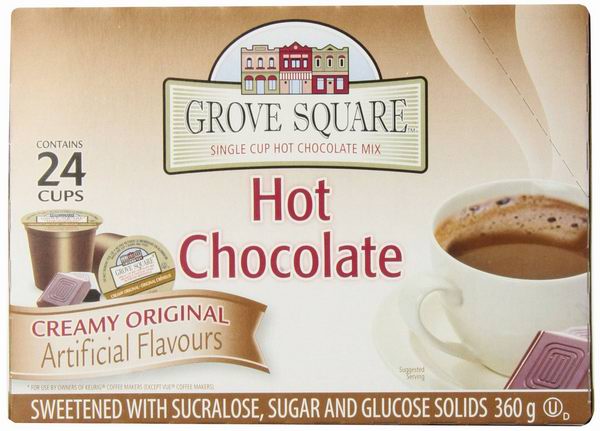  Grove Square 牛奶巧克力热可可胶囊（K-CUP胶囊咖啡机专用）96杯装5.7折 36.23元限时特卖并包邮！