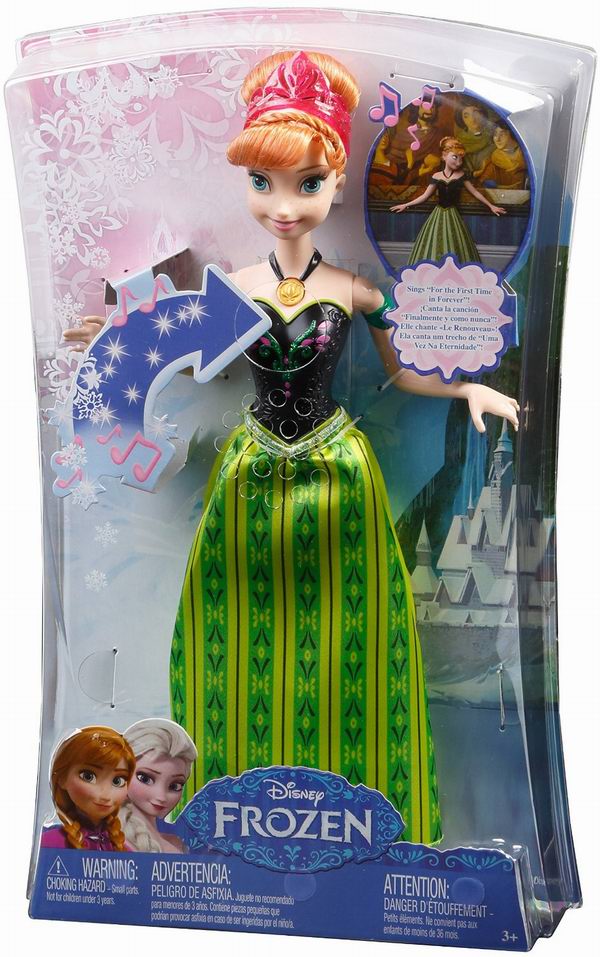  历史最低价！Mattel Disney 冰雪奇缘会唱歌的安娜玩偶3.4折 8.56元限时特卖！