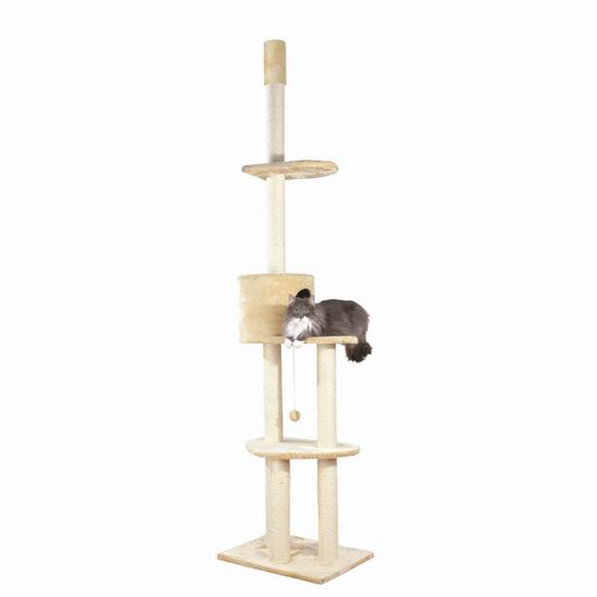  Trixie Pet Products Santiago 2.79米可调节超高猫树/猫爬架4.9折 90.56元限时特卖并包邮！