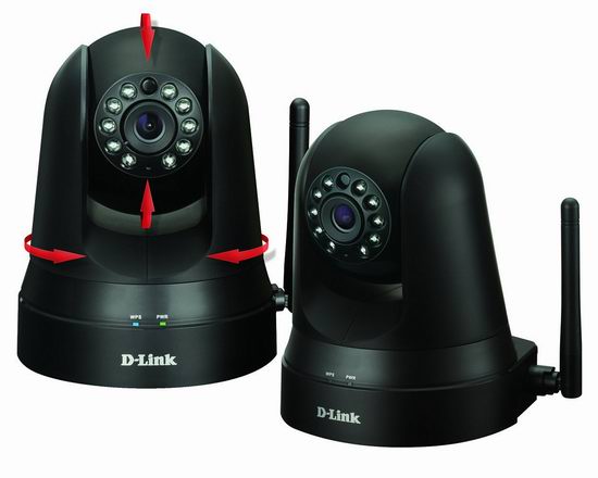  D-Link DCS-5010LKT 家用超清8米红外超大视角无线监控网络摄像头2只装 159.99元，原价229.99元，包邮