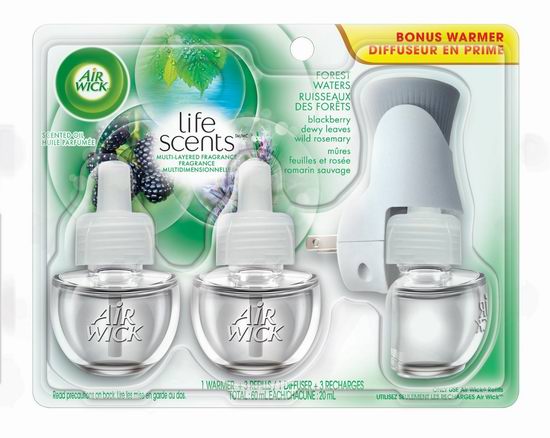  AirWick Air Freshener 电热森林露水香型空气清新套装6.8折 10.97元限时特卖！