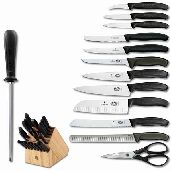  历史最低价！Victorinox 瑞士 Cutlery 经典款22件套厨房刀具组合3.6折 205.43元限时特卖并包邮！