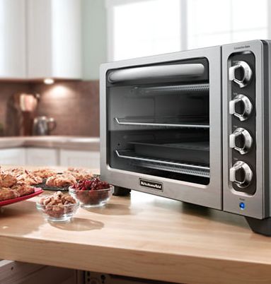  KitchenAid 12英寸对流烘焙台面烤箱5折 124.99元限时特卖并包邮！