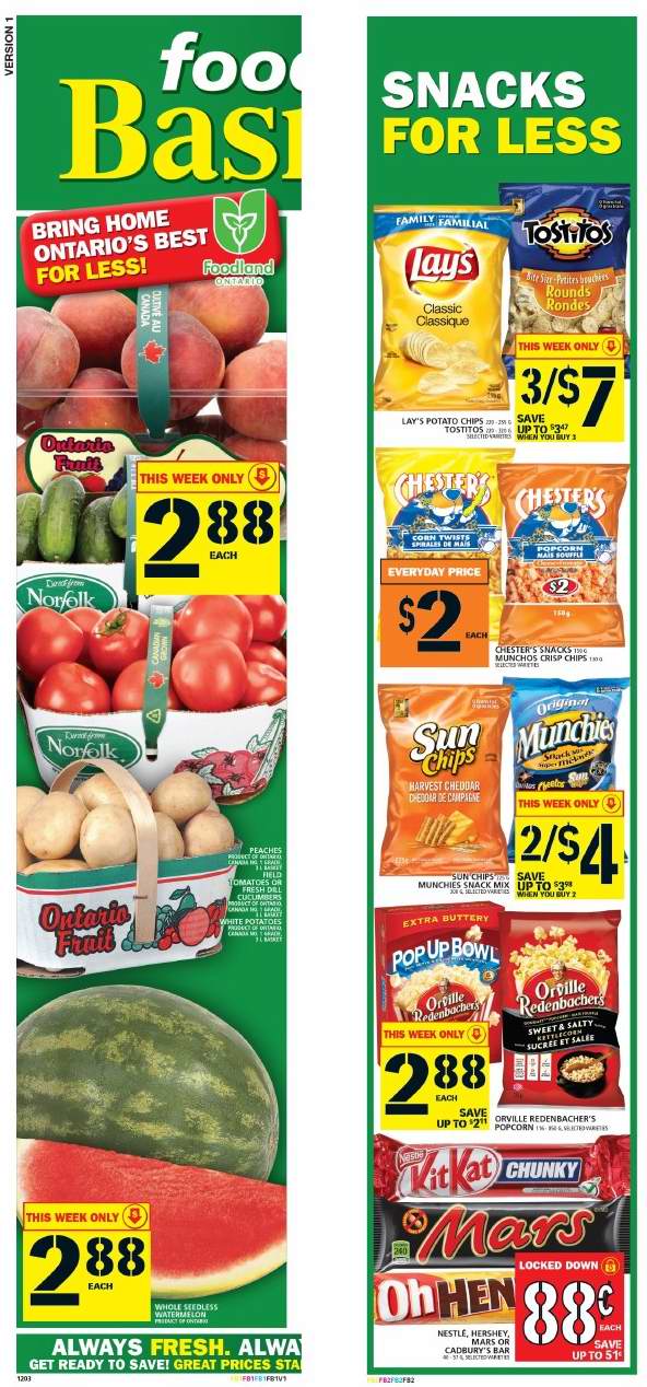  Food Basics 本周（2016.8.11-2016.8.17）打折海报