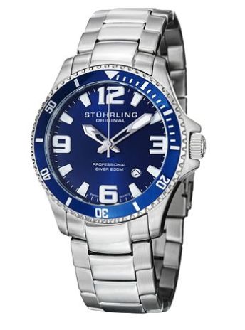  Stuhrling Original 395.33U16 男式专业潜水石英腕表 67.13元特卖，原价 512.2元，包邮