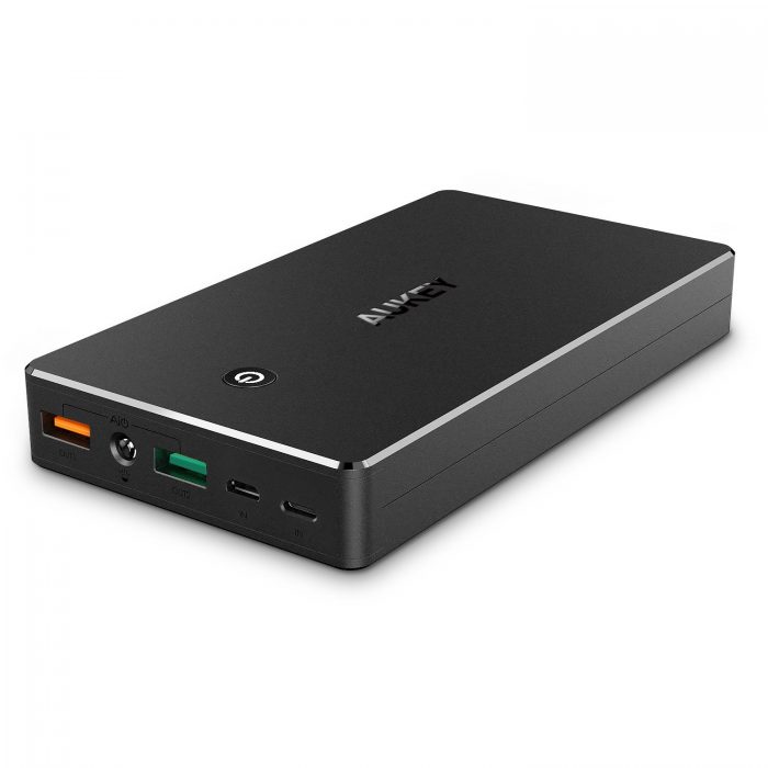  AUKEY 20000mAh 双口便携式快速充电移动电源充电宝 39.09元限量特卖，原价 59.99元，包邮