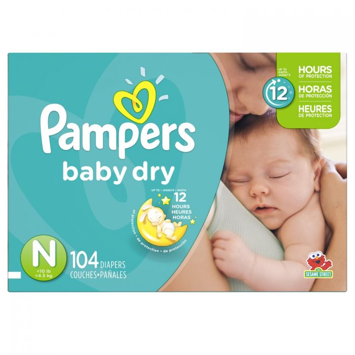  Pampers 帮宝适婴儿纸尿裤 Size-N  104片装 22.97元特卖，原价 29.99元