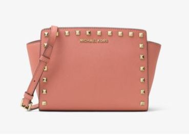  Michael Kors Selma 中号铆钉耳朵包 214.4元特卖，原价 268元，包邮