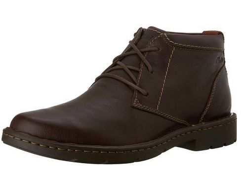  Clarks Stratton 男士真皮短靴 46.78元起特卖，原价 177.21元，包邮