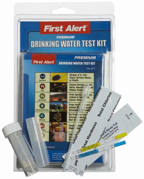  First Alert WT1 DIY 饮用水质测试套装7.3折 20.25元限时特卖！