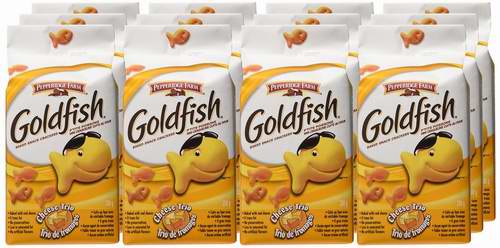  Pepperidge Farm Goldfish 小金鱼三重奶酪味饼干（200克x12包）5.7折 20.35元限时特卖！