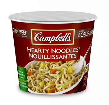  历史最低价！Campbell's Hearty Noodles 牛肉汤方便面12盒套装5折 9.6元限时特卖！