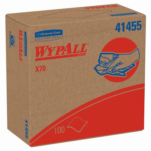  历史最低价！Wypall X70 41455 可重复使用吸水吸油擦拭纸（10盒x100张）2.2折 34元限时清仓并包邮！