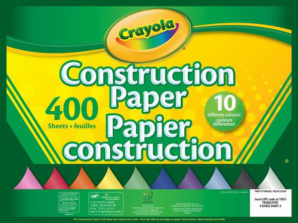  历史新低！Crayola 400页彩色手工纸6.4折 6.99元限时特卖！