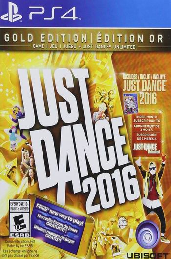  历史最低价！Just Dance 2016 黄金版（PS4、Xbox One）4折 23.99元限时特卖！送价值14.99美元Just Dance Unlimited三个月订阅！