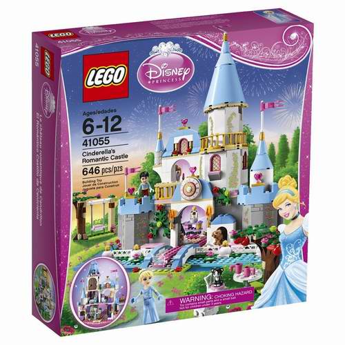  LEGO 乐高 41055 迪斯尼公主系列 灰姑娘的浪漫城堡（646pcs）积木套装 65元限时特卖并包邮！
