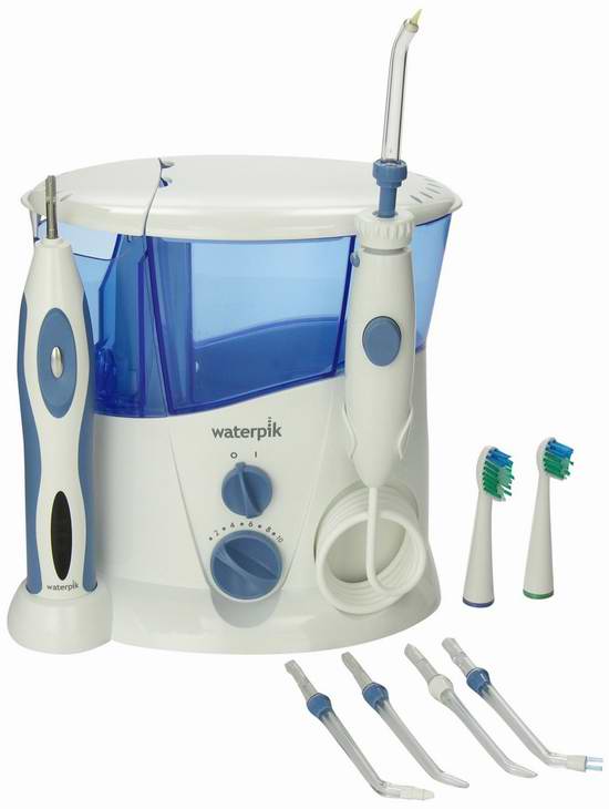  Waterpik 洁碧 WP-900C 水牙线和电动声波牙刷完整护理套装7.7折 92.36元限时特卖并包邮！