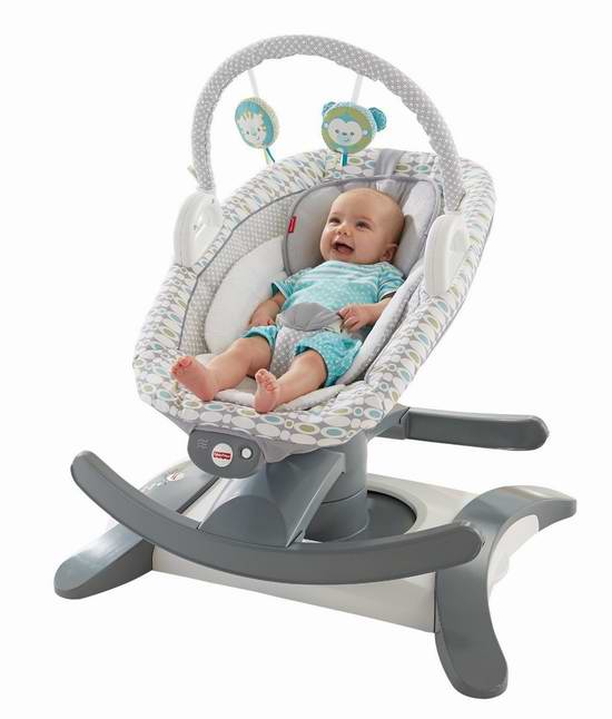  Fisher-Price 费雪 四合一多功能婴儿摇篮/安抚座椅5.1折 81.59元限时特卖并包邮！