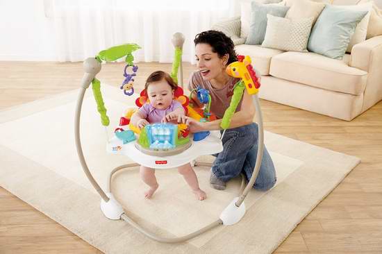  Fisher-Price 费雪 Jumperoo 热带雨林系列跳跳乐/弹跳椅5.8折 75.72元限时特卖并包邮！