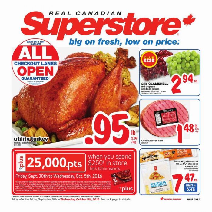  Superstore超市本周（2016.9.30-2016.10.6）打折海报