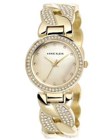  ANNE KLEIN 女款水晶腕表 117.74元特卖，原价 225元，包邮