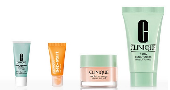  Clinique 倩碧官网促销，满40元送4件礼品！全场包邮