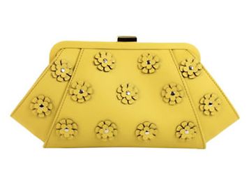  ZAC ZAC POSEN Posen 3D 黄色花朵装饰手拿包 159.6元特卖，原价 380元，包邮