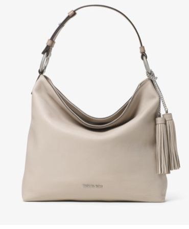  Michael Kors Elyse 女士大号仿麂皮单肩包 224.7元特卖，原价 428元，包邮